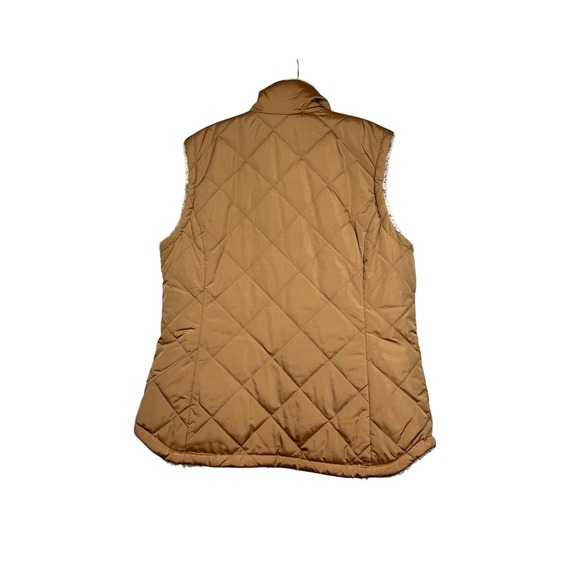Free Country Stratus Lite Women's Gold Polyester Reversible Vest, Camel Size L - Picture 3 of 7